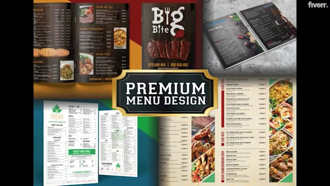 design an editable restaurant menu, digital menu, price list