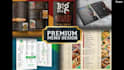 design an editable restaurant menu, digital menu, price list