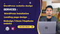 create wordpress website design using elementor pro