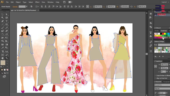 draw apparel fashion illustration or design collections