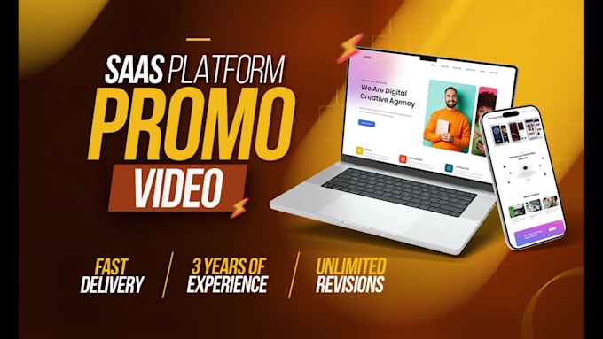 create saas explainer video, platform demo or promo ad for saas product intro