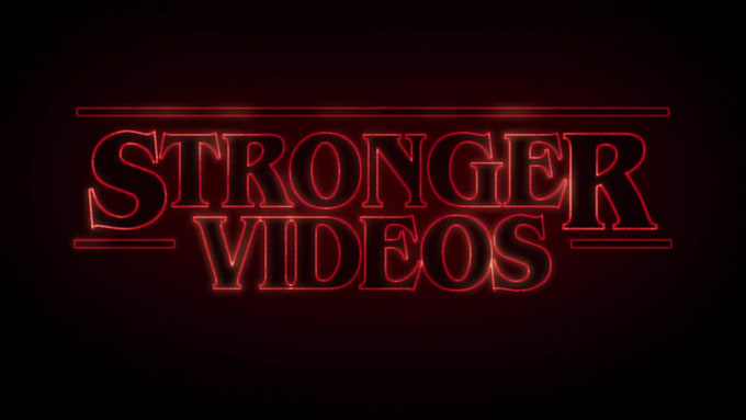 make you a stranger things style intro