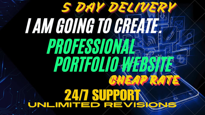 build personal portfolio website, digital resume, business website
