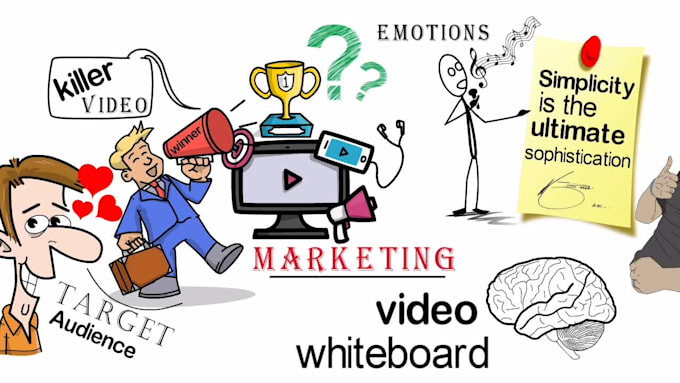 create a professional whiteboard animation doodle videos