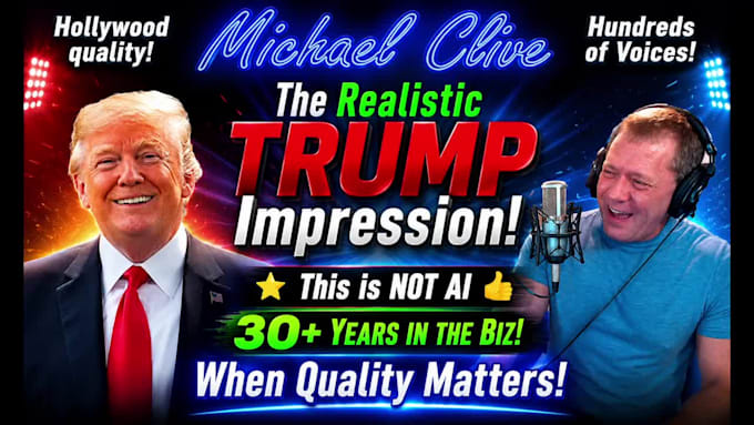 perform an authentic donald trump voice for your project