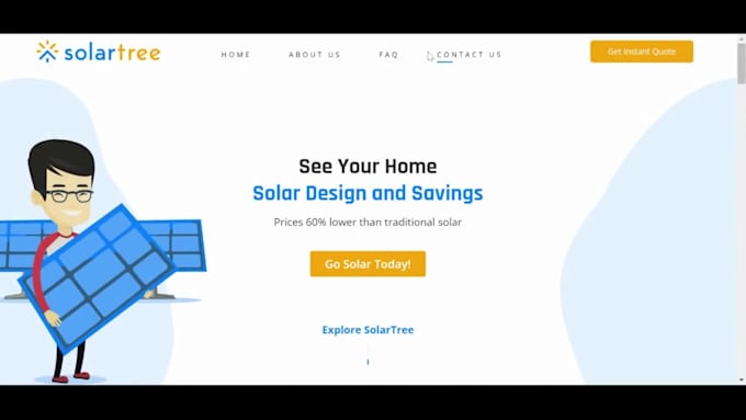 generate solar leads design solar website solar landing page