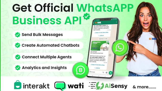 get official whatsapp API for your business and setup your whatsapp API platform