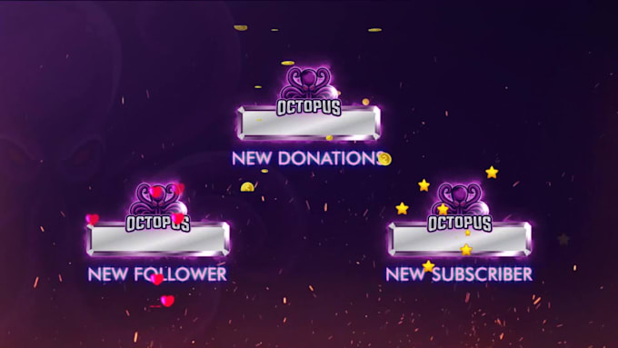 create animated stream alert from your logo