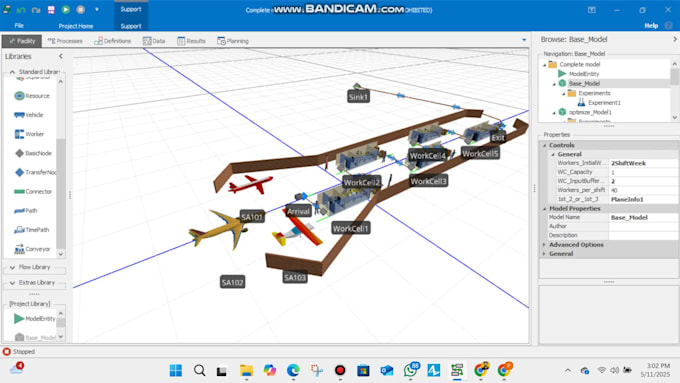 create simulations using simio flexsim arena and anylogic