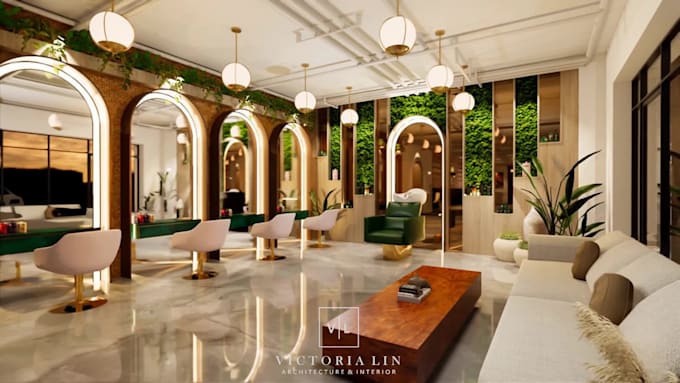 do interior design, 3d rendering for commercial projects