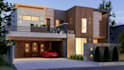 design 3d exterior rendering by architectural house plan