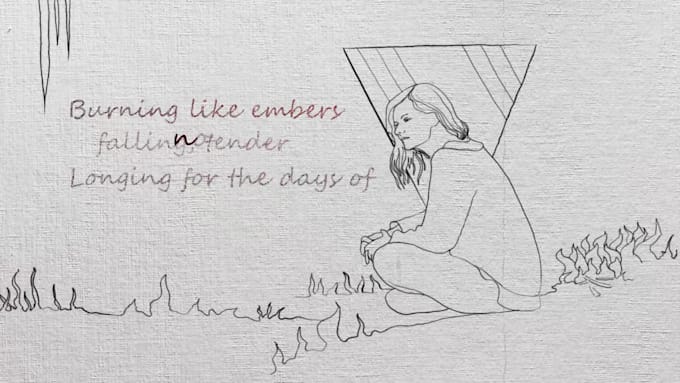 create an emotional hand drawn lyric video for your song