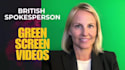 be your british presenter on green screen