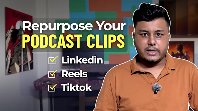repurpose your podcast into linkedin and social clips