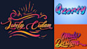 make a creative lettering logo design
