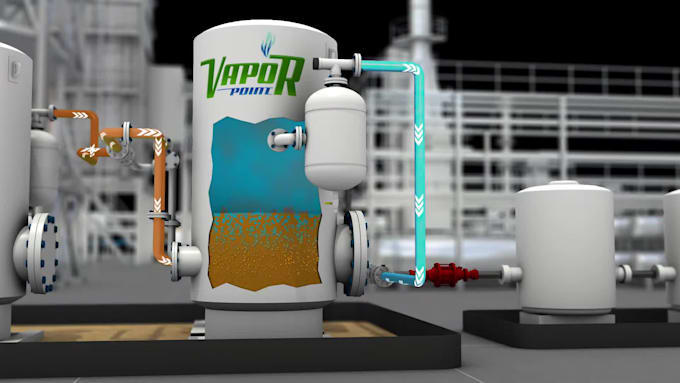 create 3d industrial animation and mechanical engineering process video