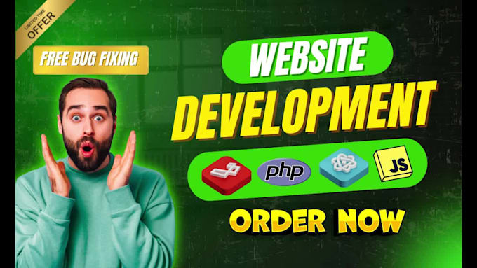 develop dynamic websites as a full stack laravel expert