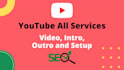 create youtube channel, logo, video, SEO and develop content