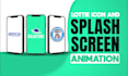 do icon animation and splash screen animation for your websites