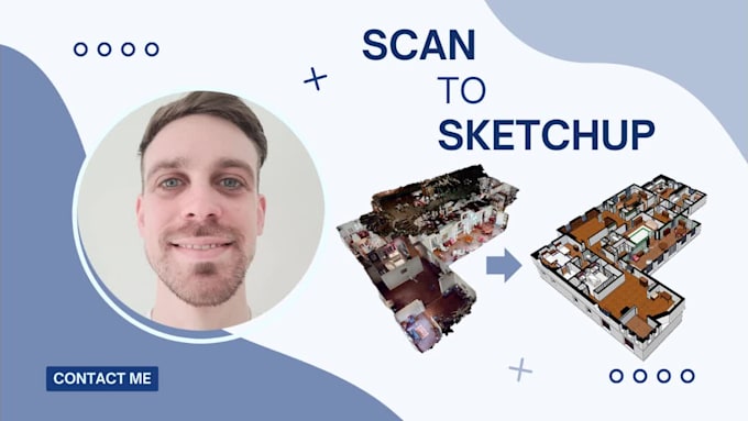 make 3d sketchup from scan, point cloud, matterport