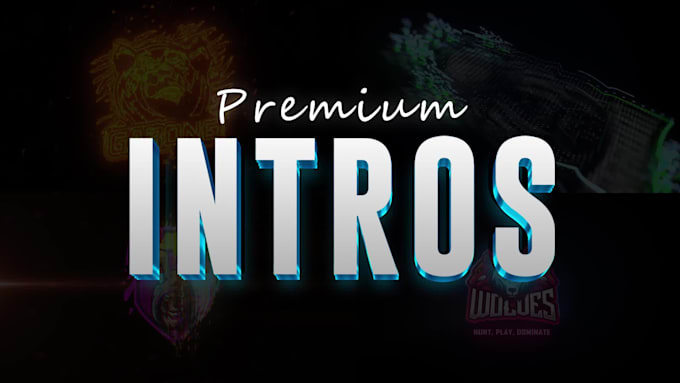 design premium intro, outro, and subscribe button