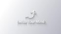 do handwritten signature text and 3d logo animation