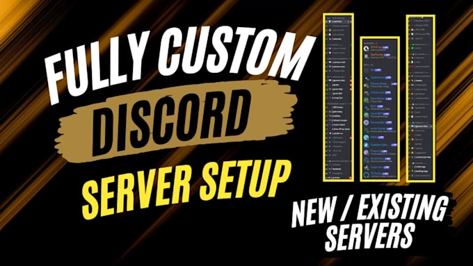 setup custom discord server for crypto, gaming, dayz, rust ,fivem discord server