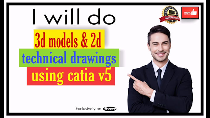 Do 3d models and 2d technical drawings using catia v5 by Tepelusdavid ...