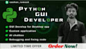 develop python gui for desktop or mobile apps with pyqt5, tkinter or kivy