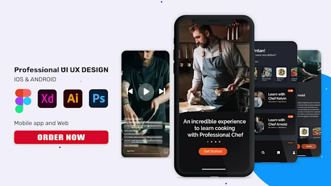 Do web ui ux design and mobile ui ux design by Geethgraphy | Fiverr