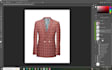 create realistic PSD suit mockup for fashion brand