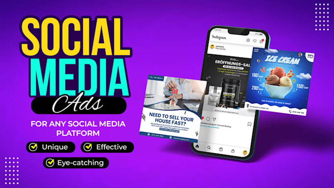 design professional facebook ad creatives, stories