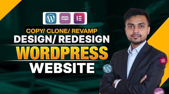 copy, clone, redesign website or revamp wordpress website by elementor