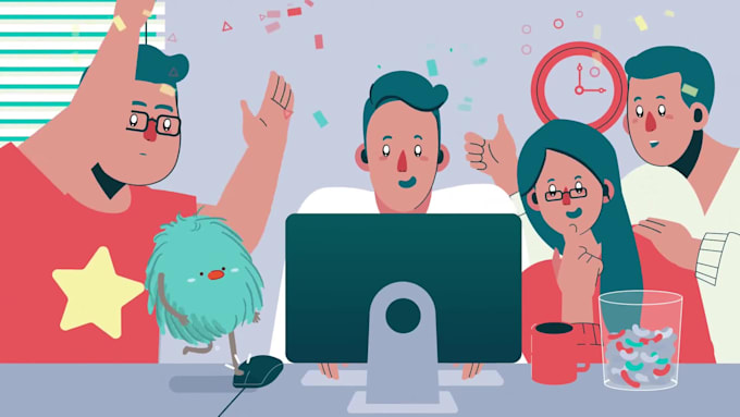 create 2d animated explainer video or 2d animation video