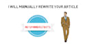 rewrite your article to pass copyscape