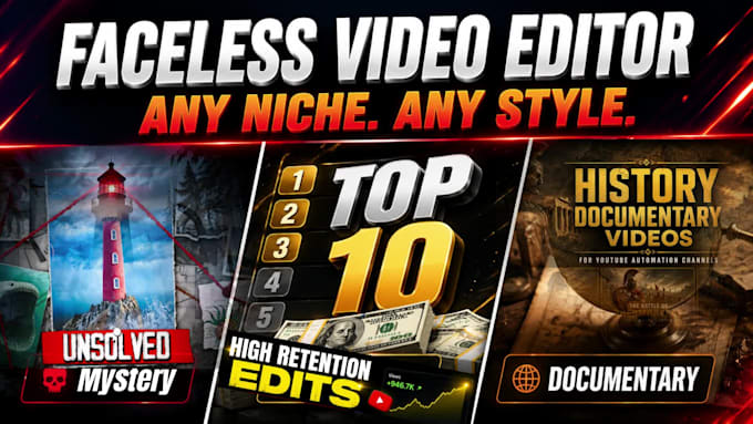 create faceless history documentary videos for youtube automation channel