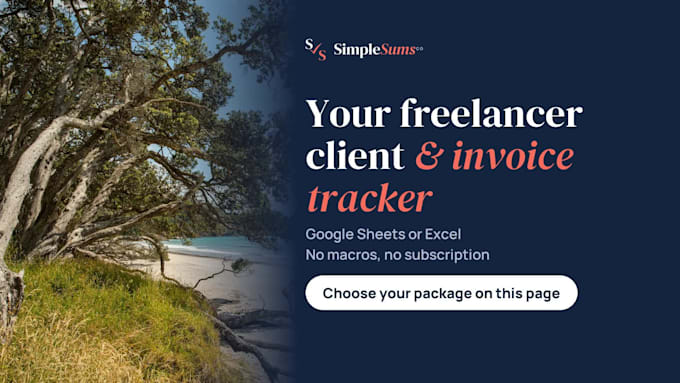 create a freelancer client and invoice tracker in google sheets or excel