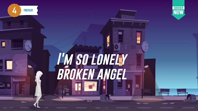 create trendy lyric video