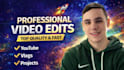 professionally edit youtube videos and other video projects