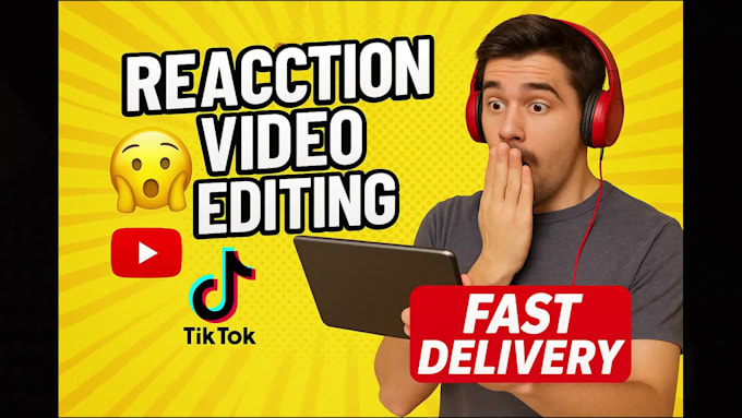 edit your reaction videos for youtube professionally