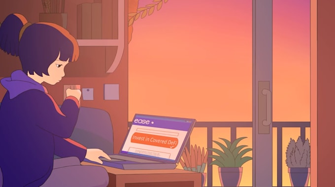 create smooth lofi loop animation animated gif