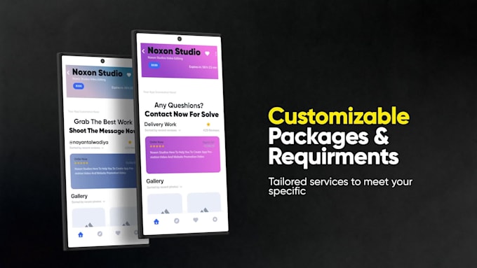 create mobile app promo video, app explainer, app intro