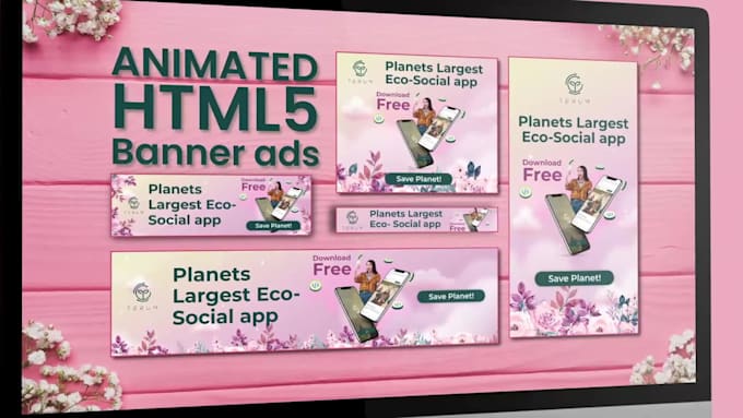design HTML5 animated banner ads for google display network