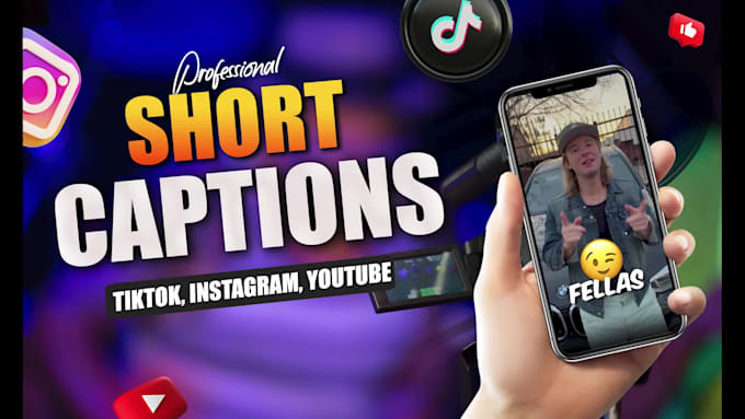 edit shorts, reels, tiktoks with captions