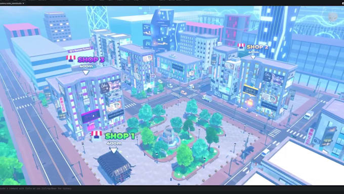 design custom full roblox city map, lobby, terrain and 3d game world environment