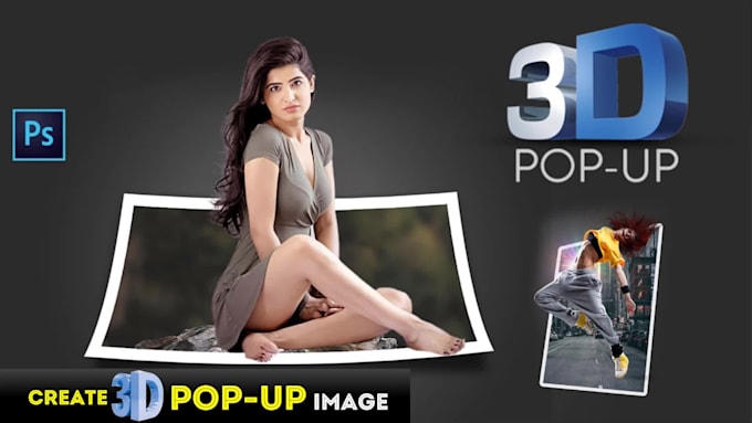 modify your photo into an amazing 3d pop up effect