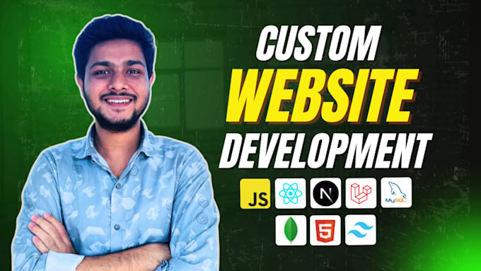 build rebuild custom website development full stack front end back end developer