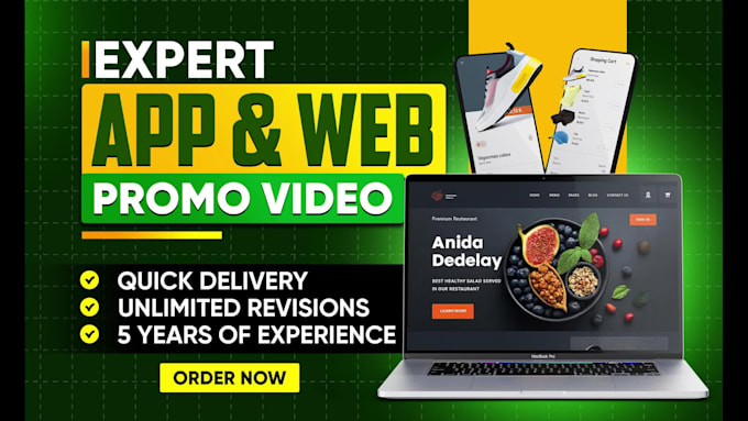 Create Custom Promos Create custom app promo, saas product, website promotional demo ...