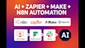 automate business workflows using n8n, zapier, make and ai
