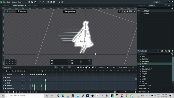 2d character design and animations for your video game